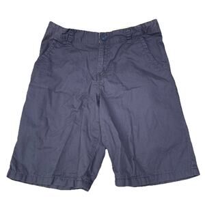 Cat & Jack Boys Chino Shorts Dark Blue Size 14 Stretch Adjustable Waist Casual